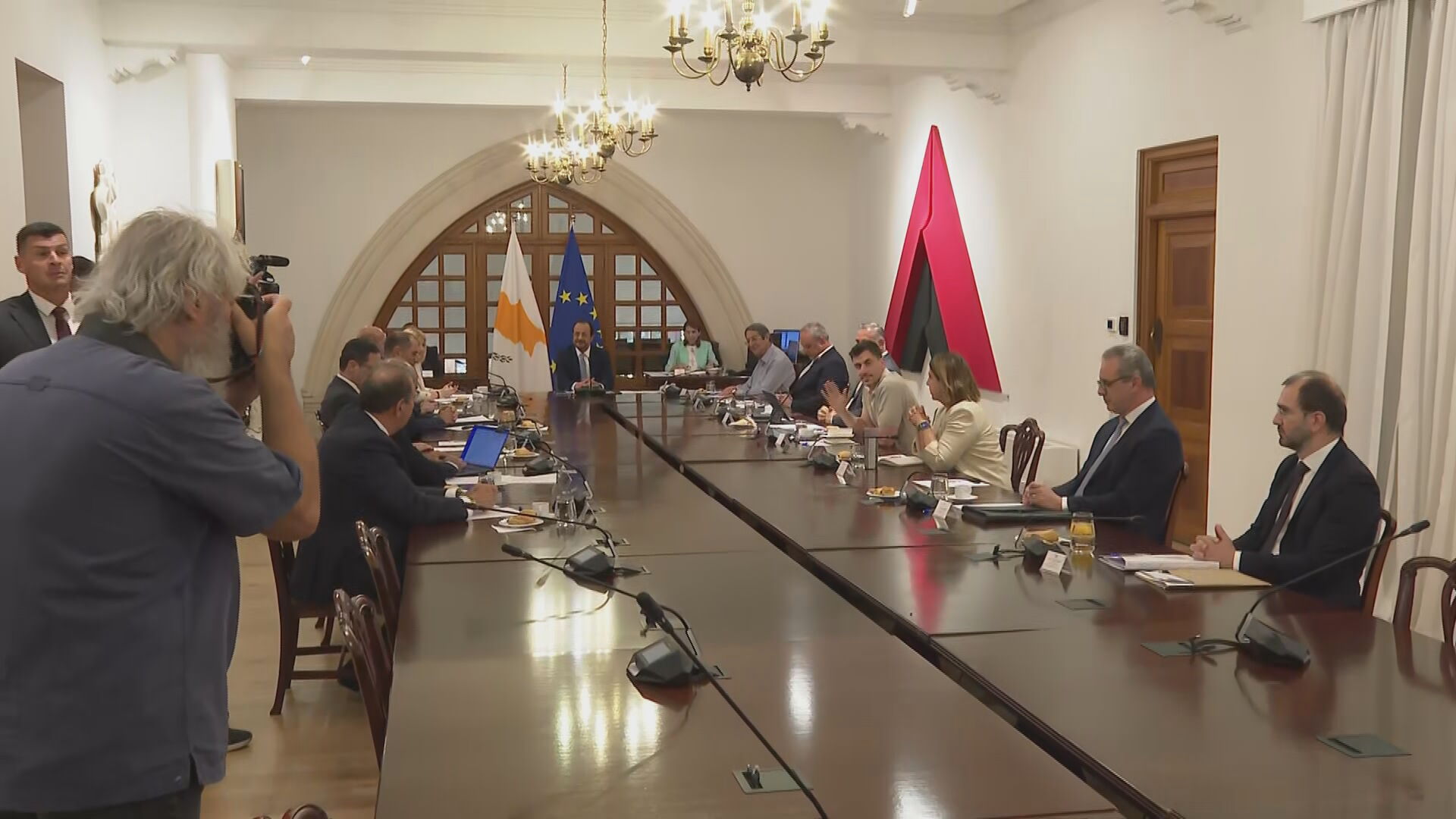 Ενημερώνει το Εθνικό Συμβούλιο για το Κυπριακό ο ΠτΔ, παρών αυτή τη φορά και ο Φειδίας