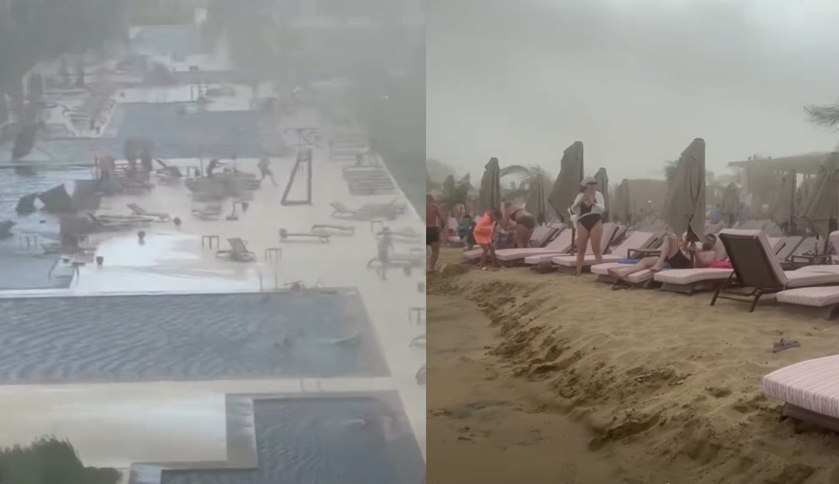 Σφοδρή καταιγίδα σάρωσε το κατεχόμενο Τρίκωμο (ΒΙΝΤΕΟ&ΦΩΤΟ)