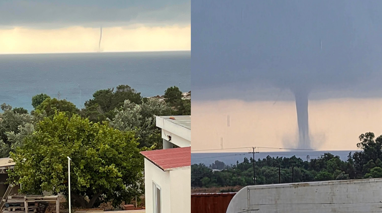 ΒΙΝΤΕΟ&ΦΩΤΟ: Εντυπωσιακός υδροστρόβιλος έκανε την εμφάνισή του στο Λιπέτρι
