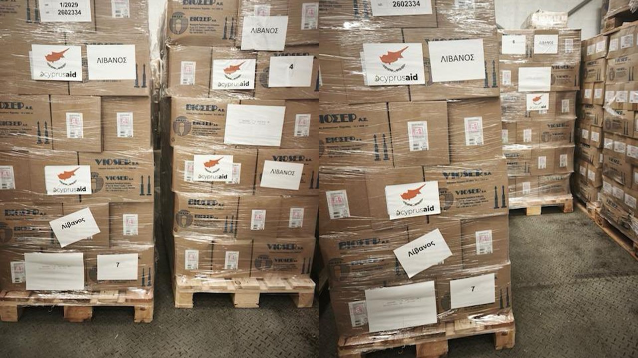Ανθρωπιστική βοήθεια ύψους περίπου €200.000 από την Κύπρο στον Λίβανο