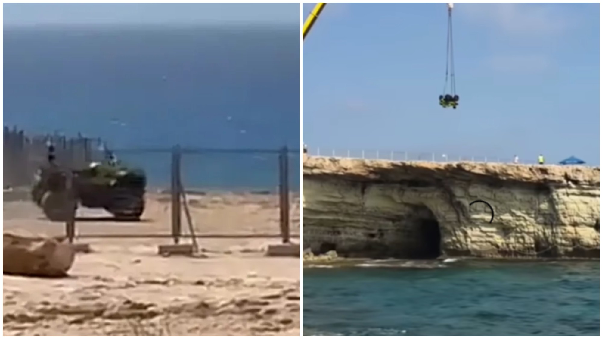 ΒΙΝΤΕΟ: Με γερανό σήκωσαν την τετράτροχη που κατέληξε στην θάλασσα μετά από ανεξέλεγκτη πορεία