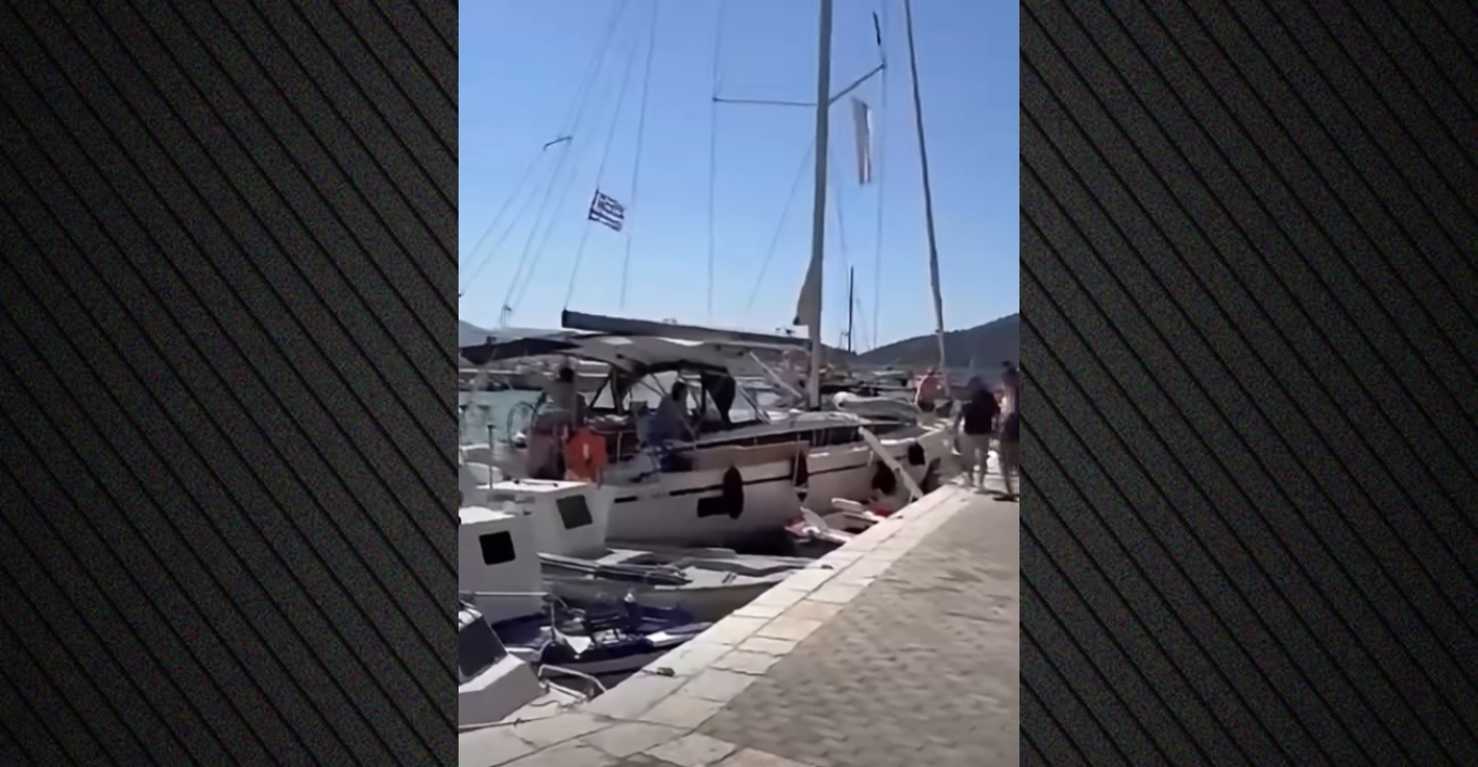 ΒΙΝΤΕΟ: Η στιγμή που ιστιοφόρο «καρφώνεται» σε ελλιμενισμένα σκάφη στη Λευκάδα