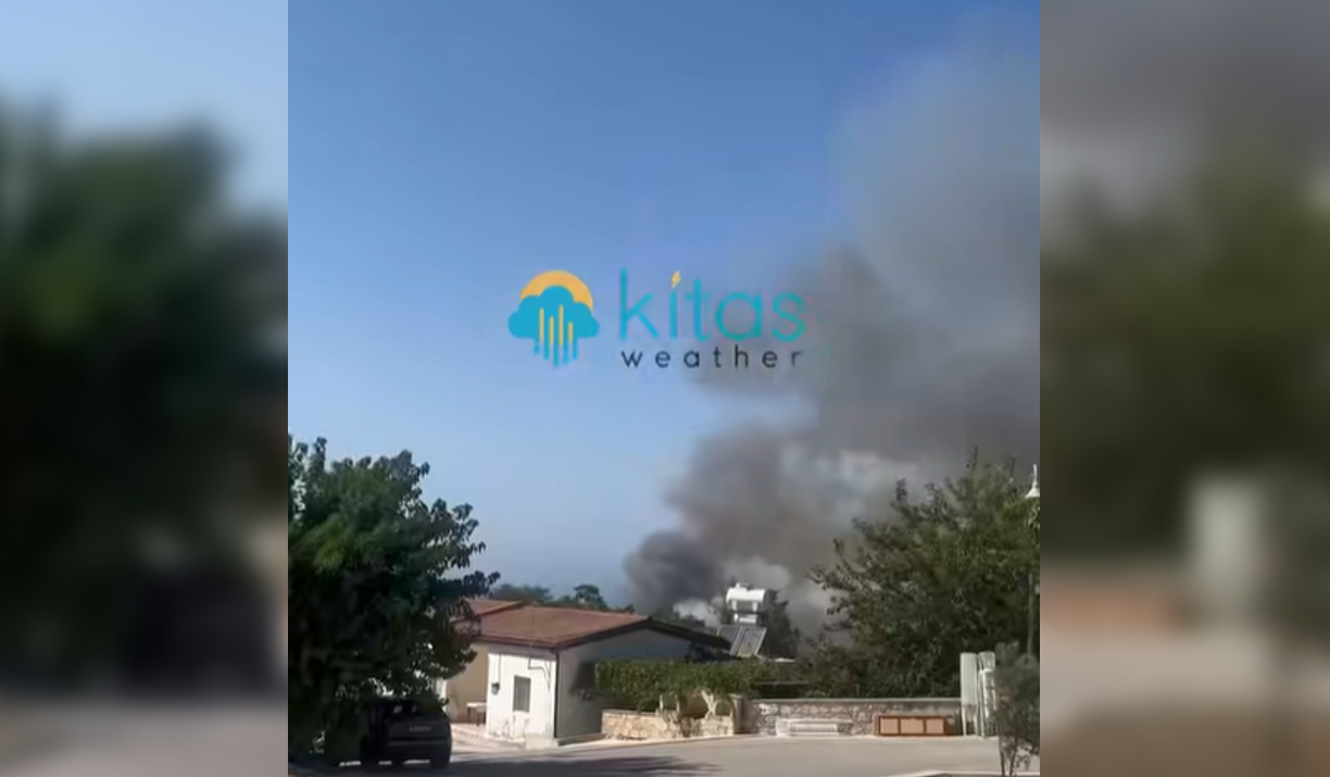 ΒΙΝΤΕΟ: Μεγάλη πυρκαγιά στην Λυσό, στη μάχη και πτητικά μέσα