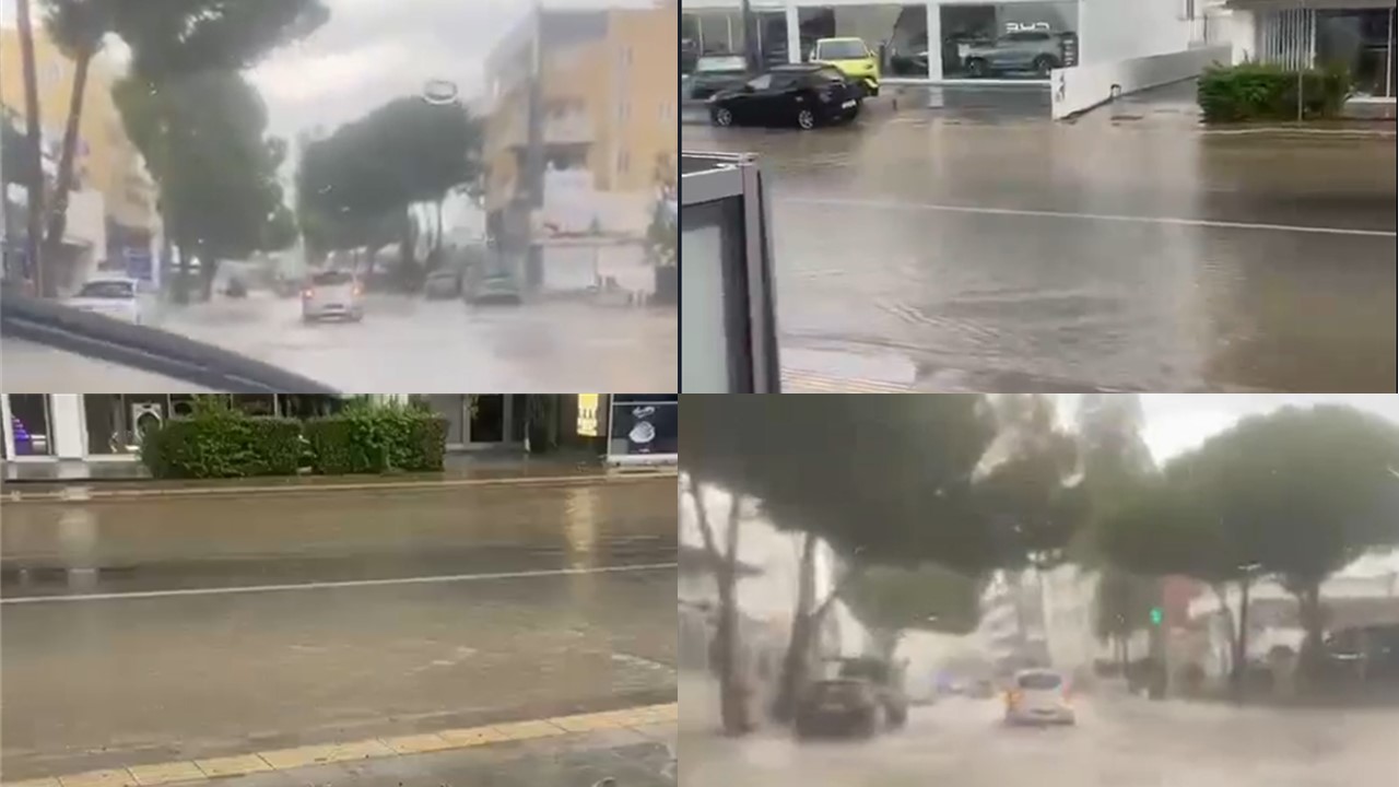ΒΙΝΤΕΟ: Δρόμοι ποτάμια στη Λευκωσία λόγω της έντονης βροχόπτωσης