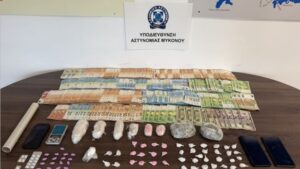 Μύκονος: Δύο συλλήψεις για διακίνηση ναρκωτικών