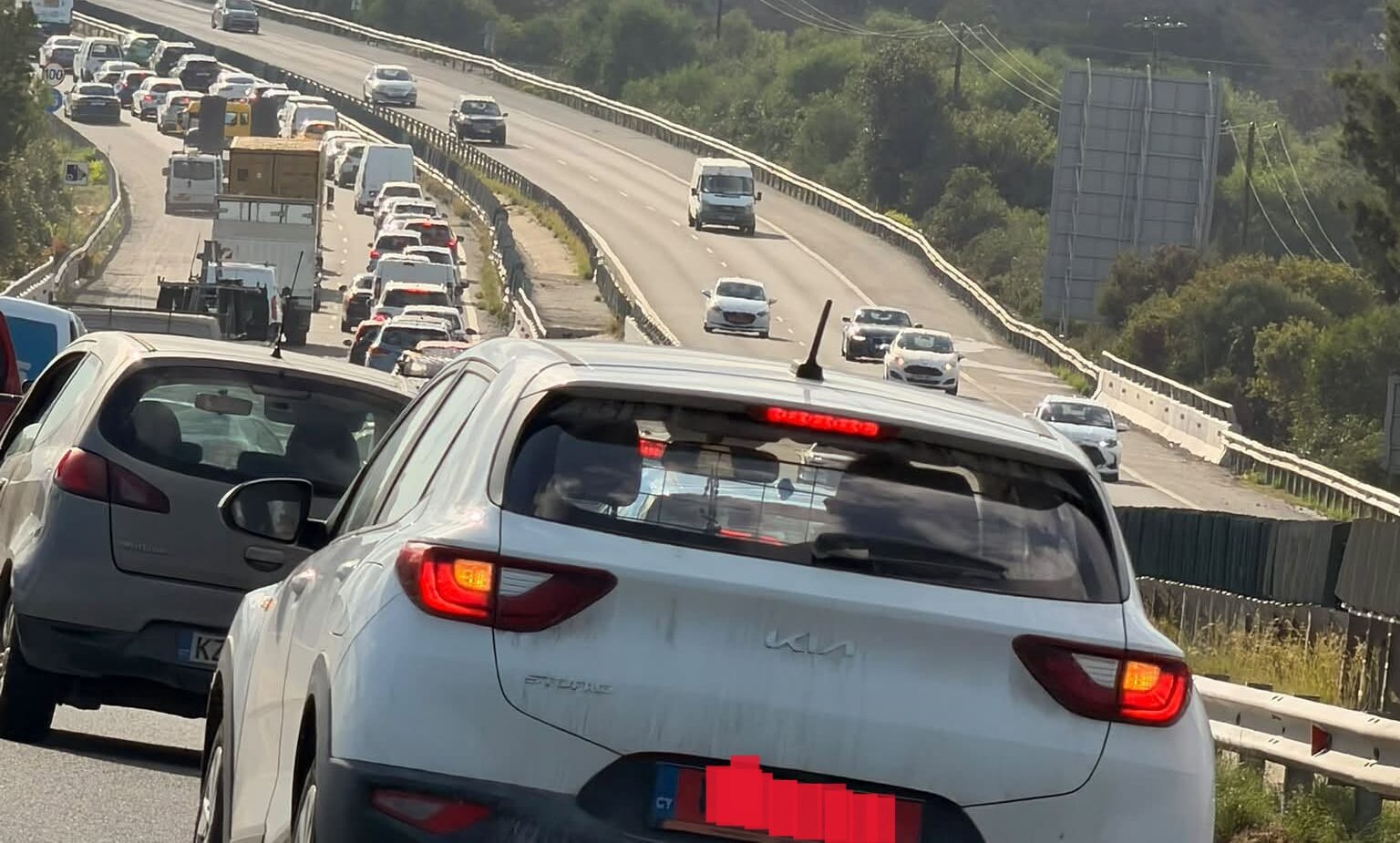 ΦΩΤΟ: Χάος στον αυτοκινητόδρομο Λευκωσίας-Λεμεσού μετά από δύο τροχαία