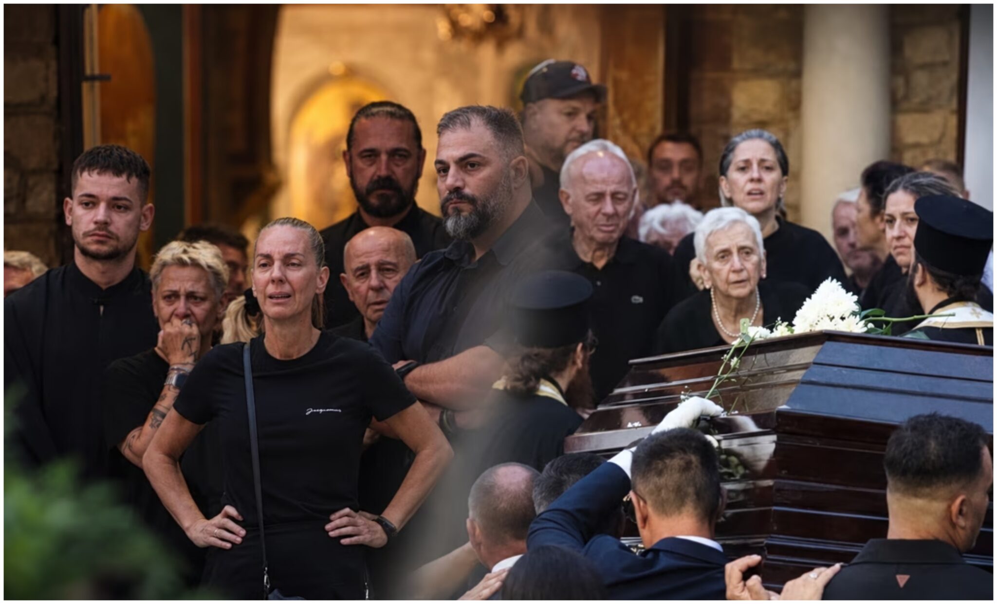 Η οικογένεια του Μαζωνάκη μετά την κηδεία – Σε ψαροταβέρνα για το οικογενειακό τραπέζι (ΦΩΤΟ)