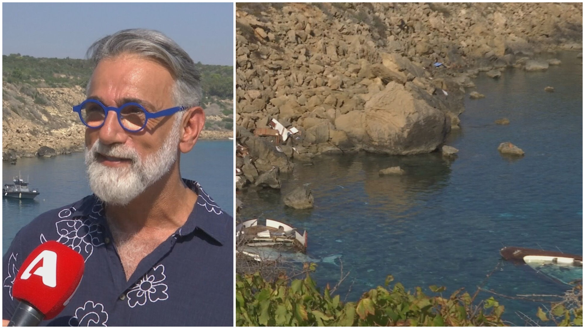 Αντίο στον Ντίμη Μαυρόπουλο με λουλούδια στη θάλασσα: «Έφυγε εκεί που θα αγαπούσε πολύ να φύγει»