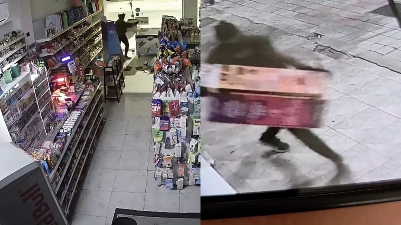 ΒΙΝΤΕΟ: Κουκουλοφόρος διέρρηξε περίπτερο, άρπαξε μηχάνημα κι έγινε «καπνός» στη Λεμεσό