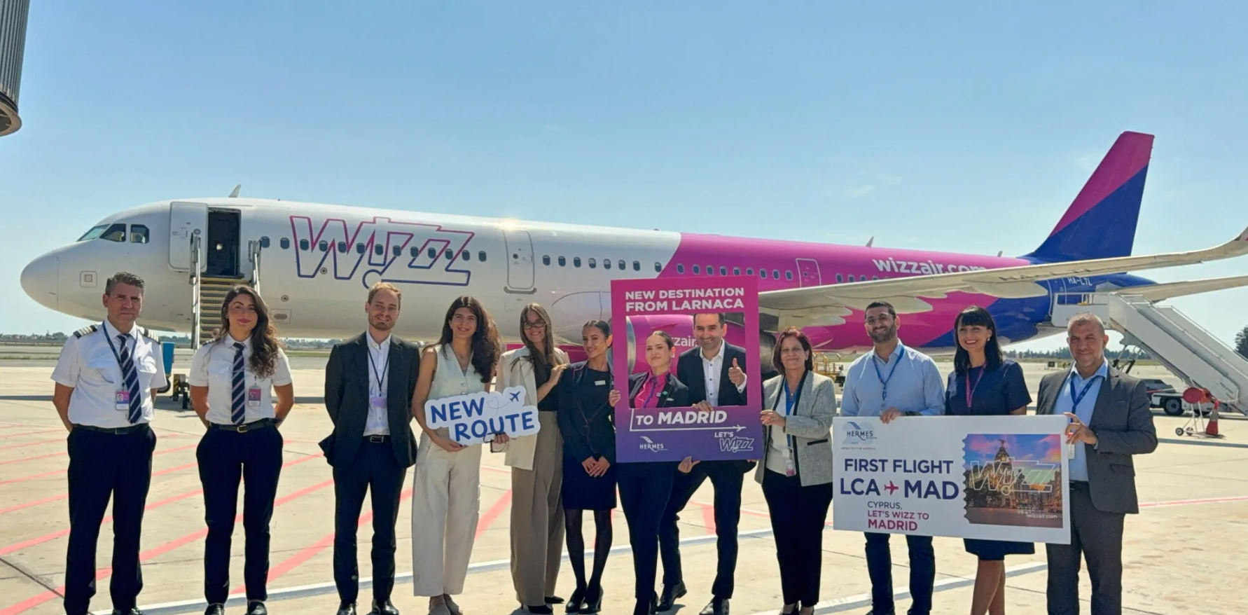 Wizz Air: Ενισχύει τη σύνδεση Κύπρου-Ισπανίας με την απευθείας πτήση Λάρνακας-Μαδρίτης (ΦΩΤΟ)